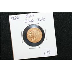 1926 Indian Chief $2 1/2 Gold Coin