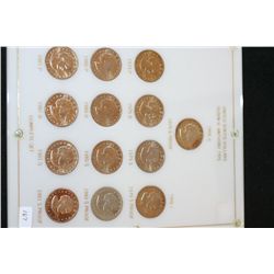 1979-1981 US Susan B. Anthony $1 Coin Sets, Type I & Type II; Complete Set; Lot of 13