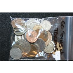 US & Foreign Coin & Token; Various Dates, Conditions & Denominations; Lot of 50