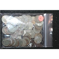 Lincoln Steel Wheat Back Penny; Various Dates & Conditions; Lot of 50