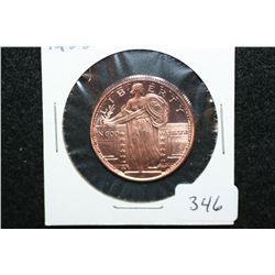 Golden State Mint Copper Round; .999 Fine Copper 1/4 Oz.