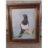Image 1 : WOOD FRAMED COLOR PENCIL DRAWING OF A BIRD