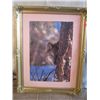 Image 1 : WOOD GOLD FRAMED WILD EYES PRINT