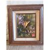 Image 1 : WOOD FRAMED BLACK & YELLOW BUTTERFLY PRINT