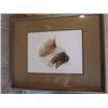 Image 1 : WOOD FRAMED LONG HAIRED COLLIE PRINT