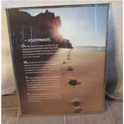 GOLD FRAMED "FOOTPRINTS"