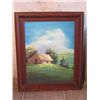 Image 1 : BEV WILLIAMS WOOD FRAMED OIL ON CANVAS BARN