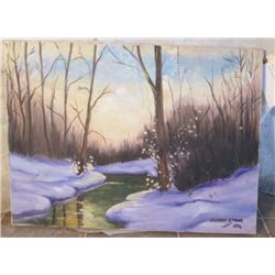 MOVIE STARS OIL ON CANVAS SHARON STONE 1972