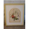Image 1 : WOOD FRAMED DOUBLE MATTED LIS, ROSE, VIOLAS, ET