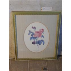 GOLD WOOD FRAMED DOUBLE MATTED "ROSIER'A CENT
