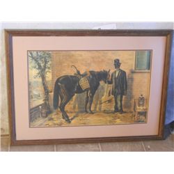 WOOD FRAMED DOUBLE MATTED GREEN RIVER THE WHISKEY