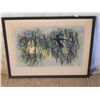 Image 1 : FRAMED & MATTED ORIENTAL ARTIST PRINT 1961 14/50