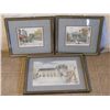 Image 1 : 3 FRAMED & MATTED WATERCOLOR PAINTINGS OF PARIS