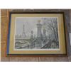 Image 1 : FRAMED & MATTED PARIS - PONT ALEXANDRE III PRINT