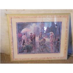 MATTED & FRAMED OIL ON CANVAS THRU GODS GRACE