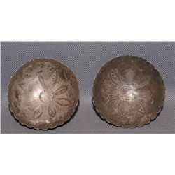 TWO NAVAJO SALT CELLARS