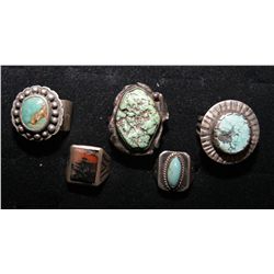 COLLECTION OF NAVAJO RINGS
