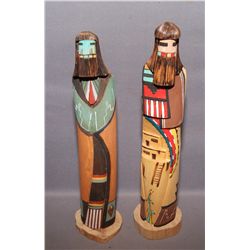 TWO HOPI KACHINAS