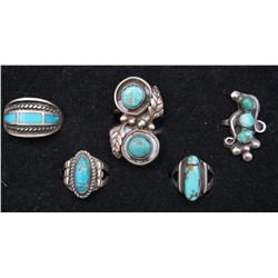 COLLECTION OF NAVAJO RINGS