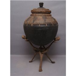 AFRICAN CONTAINER AND STAND