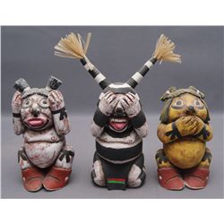 THREE HOPI KACHINAS