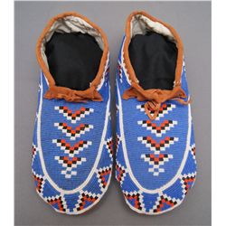 PLAINS BEADED MOCCASINS