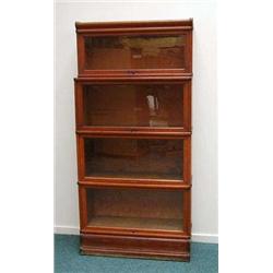 Oak globe-wernicke four tier bookcase