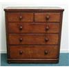 Image 1 : Victorian mahogany chest, fitted two short ab