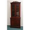 Image 1 : Victorian walnut bookcase, fitted a pair of g