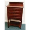 Image 1 : Edwardian mahogany music cabinet with four dr