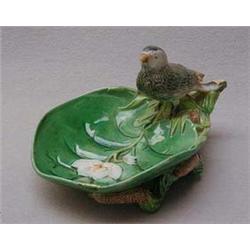 George Jones Majolica sweetmeat dish decorate