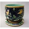 Image 1 : Victorian Majolica planter and matching base