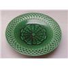 Image 1 : Mintons green basket design Majolica tazza, M