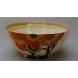 Clarice Cliff fruit bowl  hand painted with R