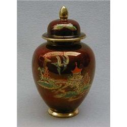 Lidded Carltonware 'Rouge Royale' ginger jar