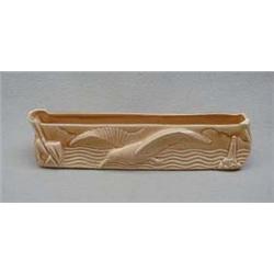 Beige Burleigh Ware seagull and lighthouse tr