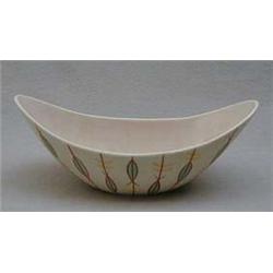 Poole boat shaped Freeform planter decorated