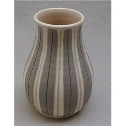 Poole Freeform vase with waisted top decorate