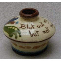 Allervale mottoware inkwell 'Blot out my past