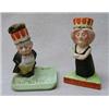 Image 1 : Two continental bisque political pin cushion