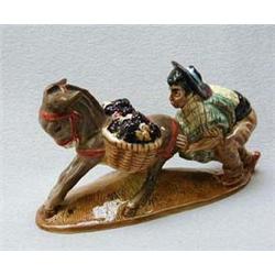 Beswick hand painted model of a man pushing a
