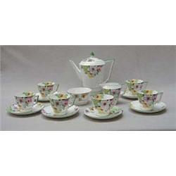 Edwardian bell china hand painted floral porc