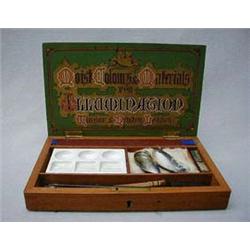 Mahogany Windsor & Newton artist's box with c