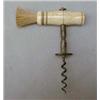 Image 1 : Steel corkscrew with bone handle and brush