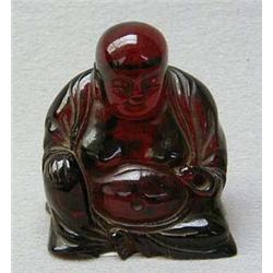 Small Chinese amber Buddha