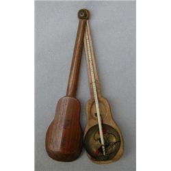 Bamboo guitar cased ivory and brass set of or