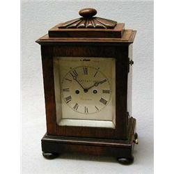 Small mid Victorian rosewood bracket clockon