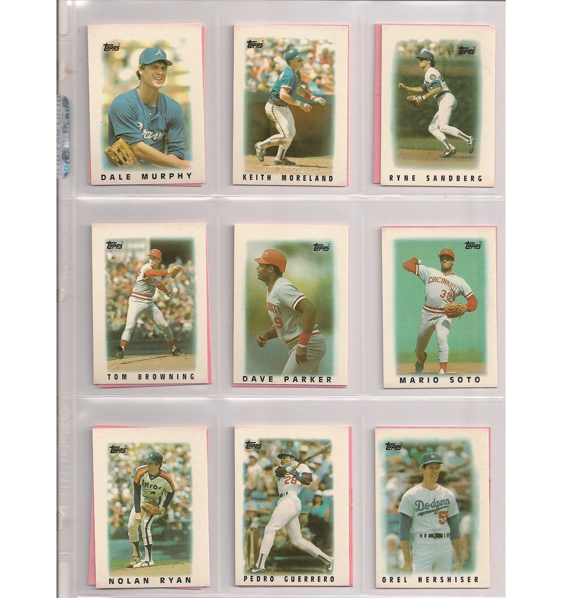 1986 Topps Mini League Leader 66Card Baseball Set