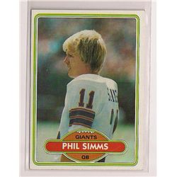 1980 Topps Phil Simms Rookie Card #225