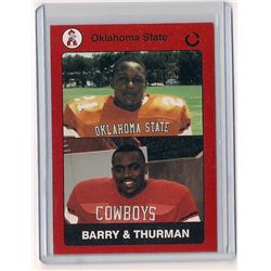 1991 Collegiate Collection Barry Sanders/Thurman Thomas Oklahoma State Card #78